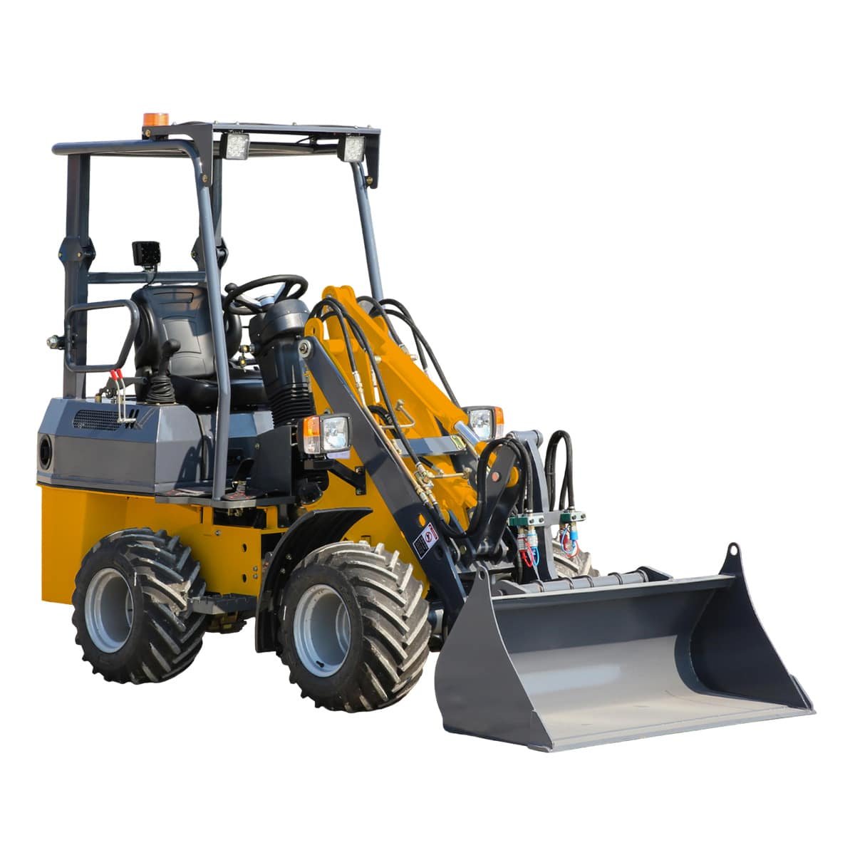1-0-LD-600-Radlader-Schutzdach-Seitenansicht-schraeg-rechts-min.jpg Radlader LÖWE W-LD-600 – Bild 1