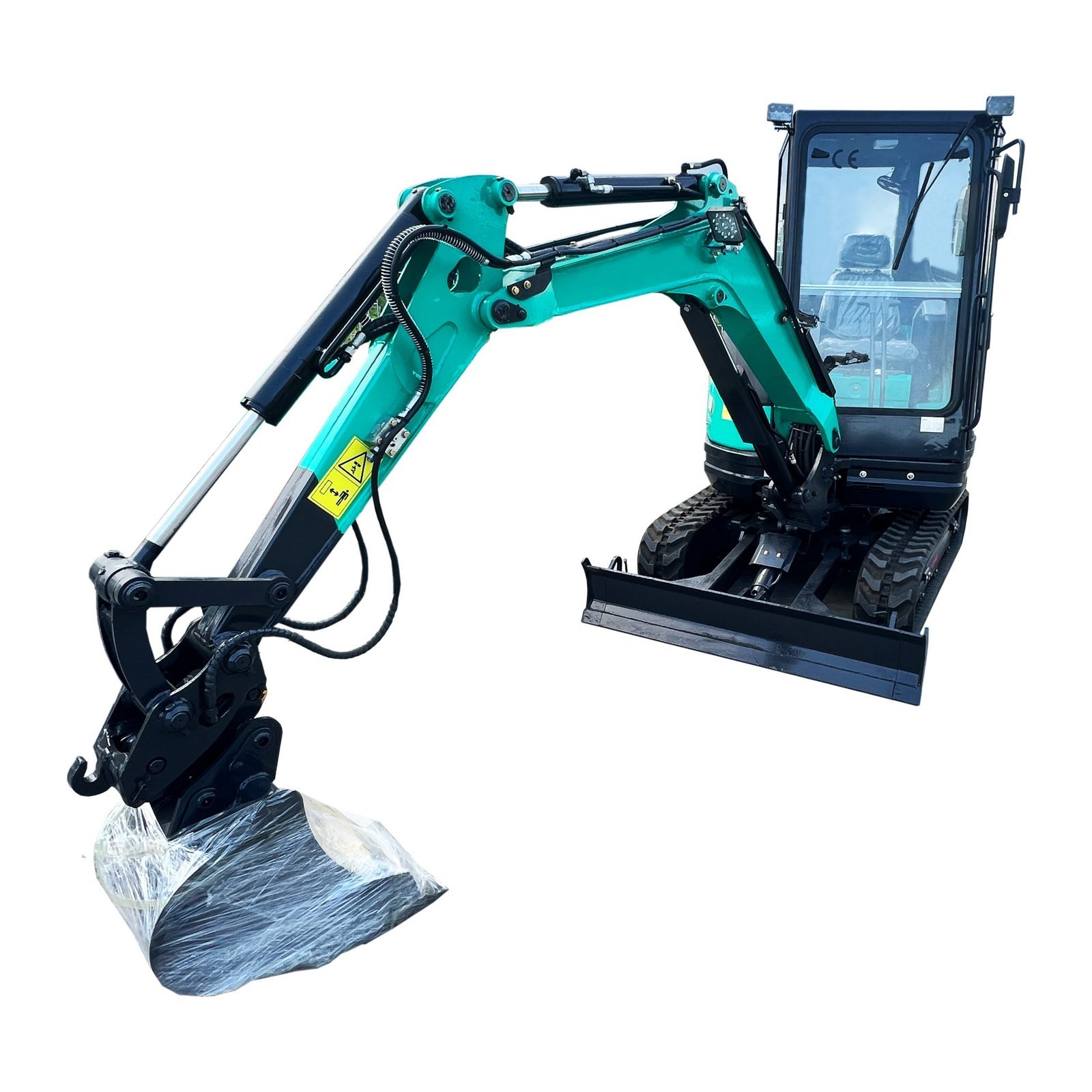 mini-escavatore-cabinato-facile-da-utilizzare-scaled-1.jpg Minibagger E30, 2800 kg – Bild 1